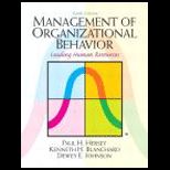 Management of Organizational Behavior