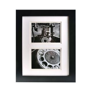 Gallery Solutions 5x7 Matted Picture Frame, Black