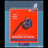 Intro.Managerial Accounting (Custom Package)