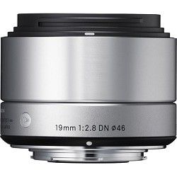 Sigma 19mm F2.8 EX DN ART Lens for Micro Four Thirds (Silver)