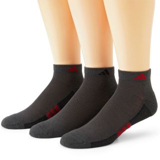 Adidas 3 pk. Superlite Low Cut Socks, Red/Gray, Mens