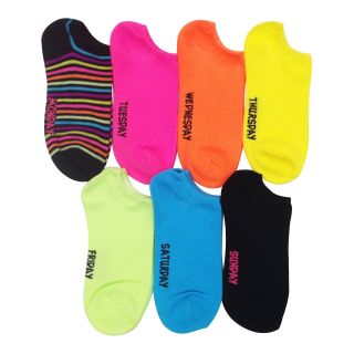 7 pk. Days of the Week No Show Socks, Days Of The Week, Womens