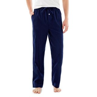 Stafford Woven Sleep Pants, Navy Dot, Mens