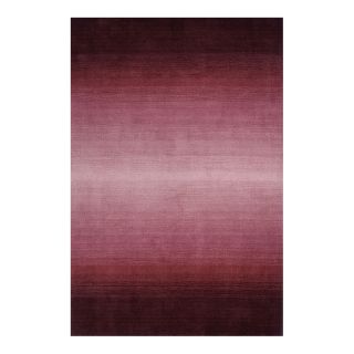 Metro Ombre Wool Rectangular Rugs, Plum