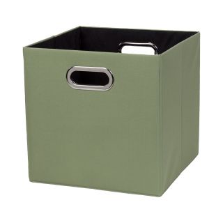 Creative Bath Fold N Store Crate Hamper, Green