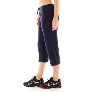 Made For Life French Terry Capris, Navy, Womens