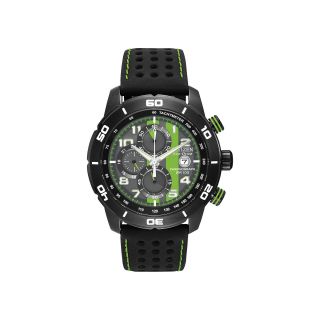 Citizen Eco Drive Primo Mens Black & Green Multifunction Watch CAO467 20H
