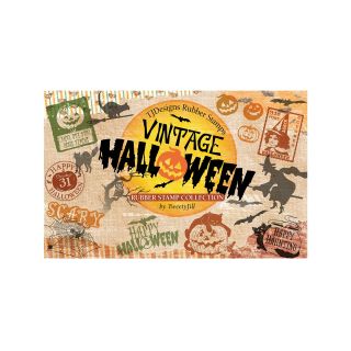 Rubber Stamp Set Vintage Halloween