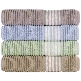 Chevron Decorative Bath Towels, Sky