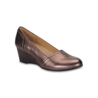 Softspots Marsha Leather Wedges, Copper, Womens