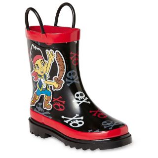 Disney Jake Boys Rain Boots, Black