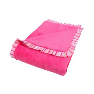 Trend Lab Savannah Ruffle Trim Blanket, Orange/Pink