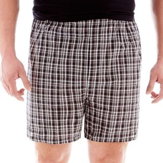 THE FOUNDRY SUPPLY CO. 2 pk. Woven Boxers Big and Tall, Grey, Mens