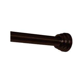 Maytex Tiered Finial Shower Curtain Rod, Oil Rubbed Bronze