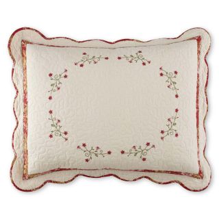 Home Expressions Claudia Pillow Sham, Red