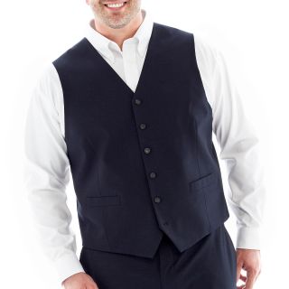 JF J.Ferrar JF J. Ferrar Stretch Suit Vest Big and Tall, Navy, Mens