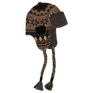 MUK LUKS Nordic Trapper Hat, Brown, Mens