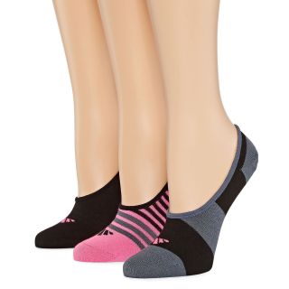 Adidas 3 pk. Superlite Footie Socks, Pink, Womens