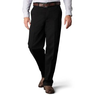 Dockers D4 Comfort Khaki Flat Front Pants, Black, Mens