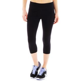 Xersion Fitted Capris, Black, Womens