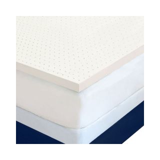 Authentic Comfort 2 5 lb. High Density Memory Foam Mattress Topper, Beige