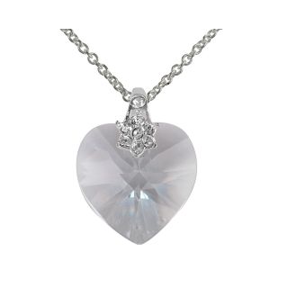 Bridge Jewelry Crystal Heart Pendant