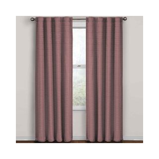 Eclipse Twist Back Tab Thermal Blackout Curtain Panel, Red