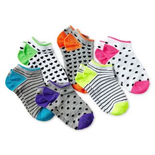 Maidenform 6 pk. No Show Socks   Girls, Neon, Girls