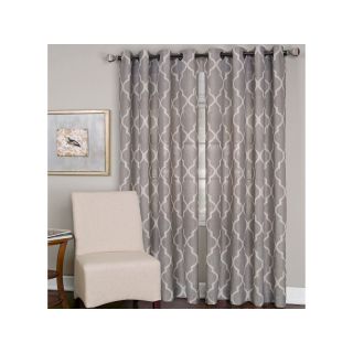 Elrene Medalia Grommet Top Curtain Panel, Stone