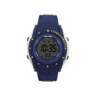 Spalding Fastball Blue and Yellow Digital Watch, Mens