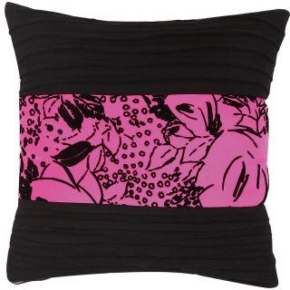 Seventeen Neon Floral 16 Square Decorative Pillow, Pink, Girls