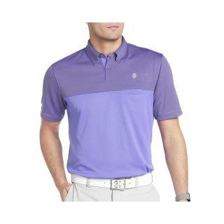Izod Golf End on End Colorblock Polo, Blue, Mens