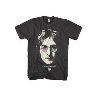 John Lennon Graphic Tee, Grey, Mens
