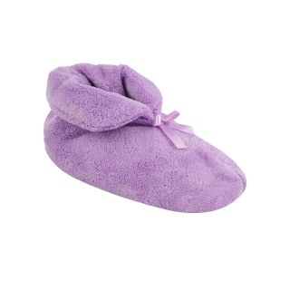 MUK LUKS Micro Chenille Boot Slippers, Lavender (Purple), Womens