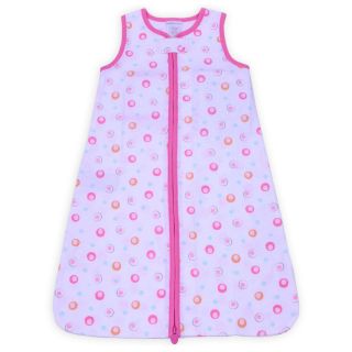 sootheTIME snooze sack   Pink Dots Crinkle Cotton