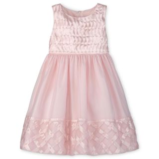 Princess Faith Basket Weave Border Flower Girl Dress   Girls 2y 6x, Pink, Pink,