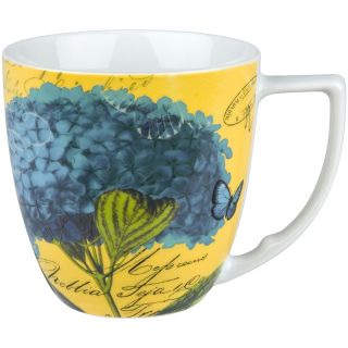 Impressions Set of 4 Hydrangea Mugs