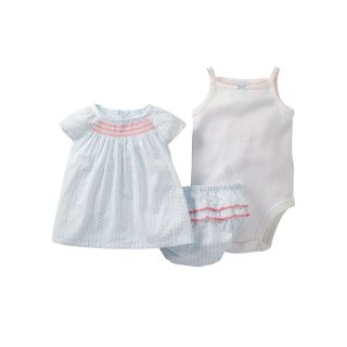 Carters Carter s Floral 3 pc. Diaper Cover Set   Girls newborn 24m, Blue/White,