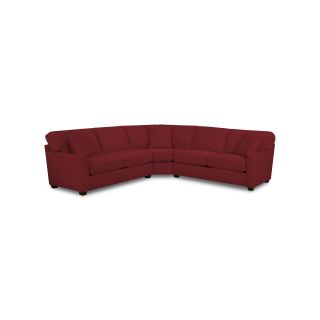 Possibilities Sharkfin Arm 3 pc. Right Arm Sofa Sectional with Sleeper, Berry