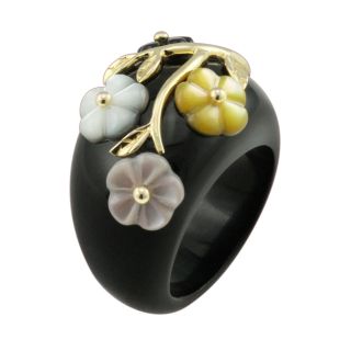 Onyx & Mother of Pearl Ring, Womens