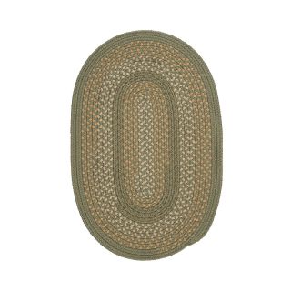 Covington Reversible Braided Indoor/Outdoor Oval Rugs, Olive