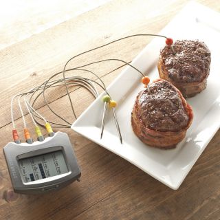 CHARCOAL COMPANION Steak Station Digital Meat Thermometer