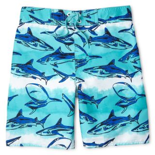ARIZONA Shark Tank Swim Trunks   Boys 6 20, Blue, Boys