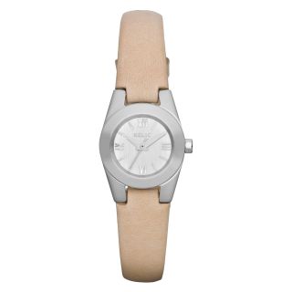 RELIC Payton Womens Nude Leather Strap Watch