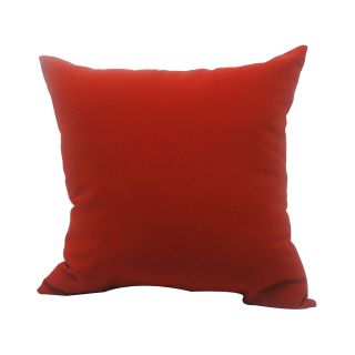Solid Red Decorative Pillow