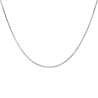 Sterling Silver 18 Snake Chain Necklace, Womens