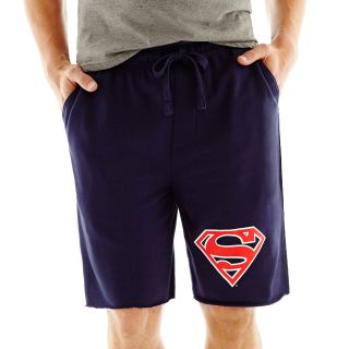 Superman French Terry Lounge Shorts, Navy, Mens