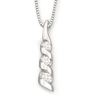 Sirena CT. T.W. Diamond 14K White Gold Pendant, Womens