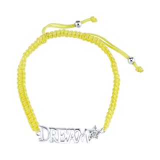Bridge Jewelry Pure Silver Plated Dream Bracelet Yellow Cord
