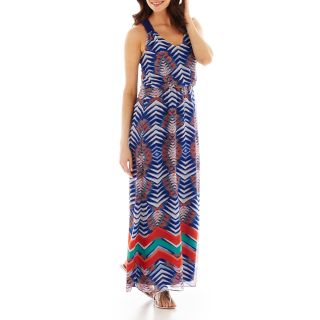 Bisou Bisou Print Maxi Dress, Ofw/roy/or